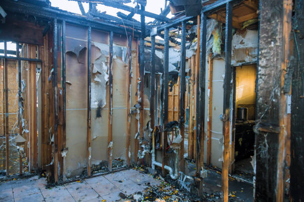 Professional Fire Damage Removal technician working in Kenmar, PA